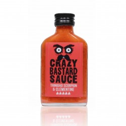 (5,99€ pro 100ml) Crazy Bastard Sauce - Trinidad Scorpion & Clementine 100ml